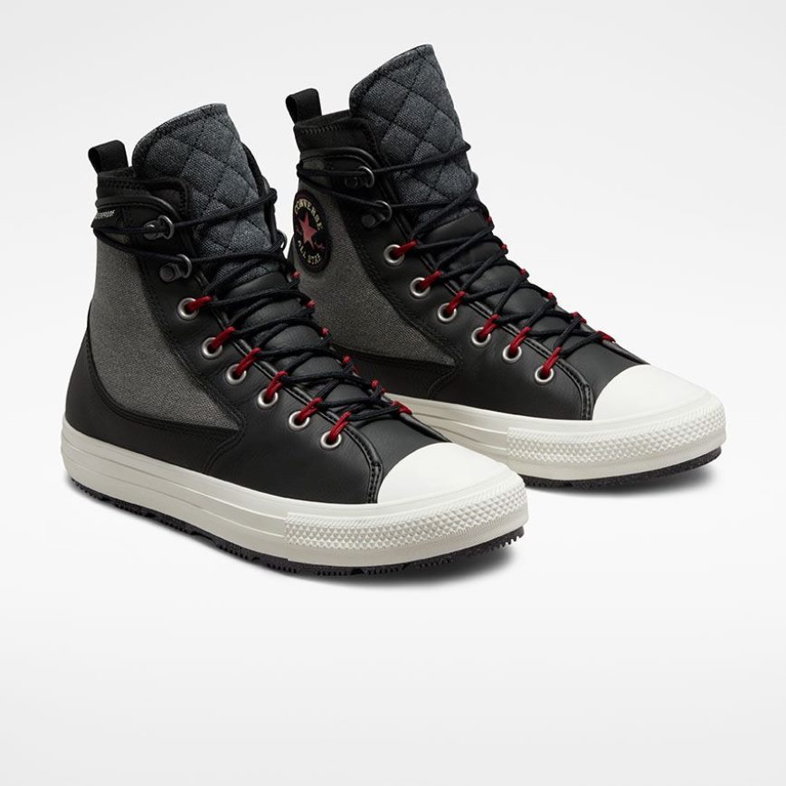 Botas de Invierno Converse Chuck Taylor All Star All Terrain Altas Mujer Gris Negras | PE 52L84E